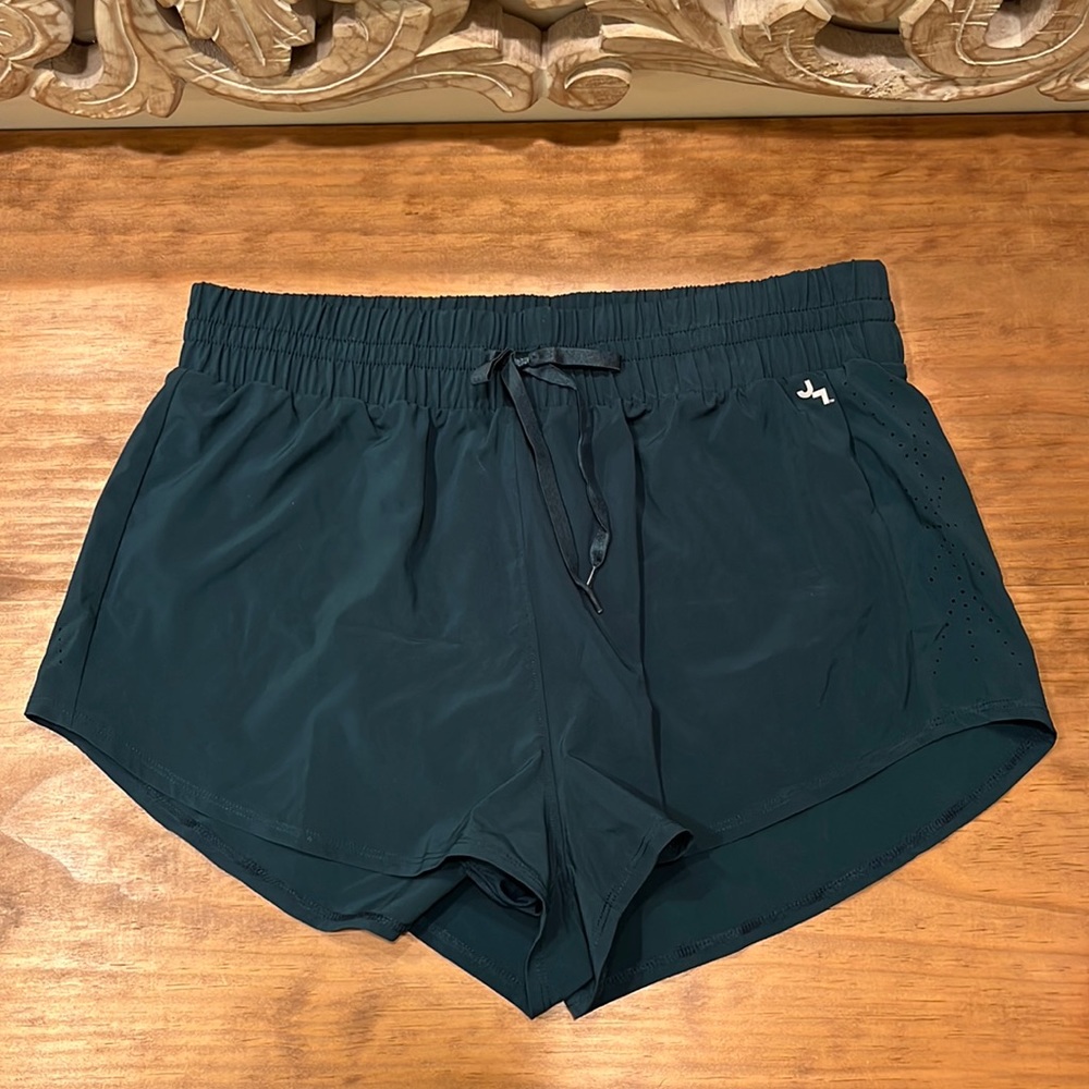 Joy Lab deep green running shorts